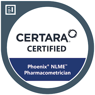 Certara Certified Phoenix NLME Pharmacometrician badge